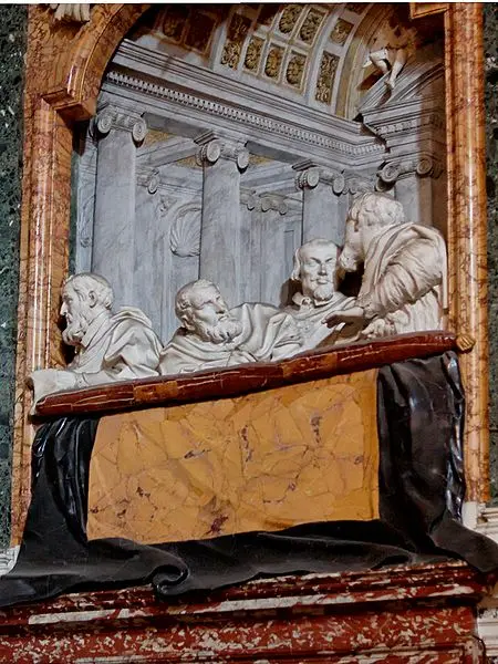 Gianlorenzo Bernini. Cappella Cornaro. Coretto sinistro. 1644-51. Marmi policromi, legno, stucco.  Roma, Santa Maria della Vittoria