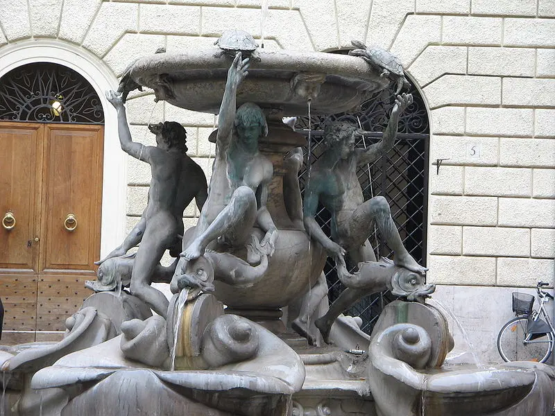 Giacomo della Porta. Fontana delle tartarughe. 1581. Marmo. Roma Piazza Mattei