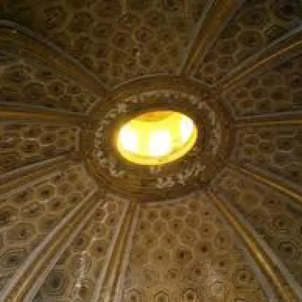 Gianlorenzo Bernini. Sant'Andrea al Quirinale. Dett. della lanterna vista dall'interno. 1658-1670. Roma.