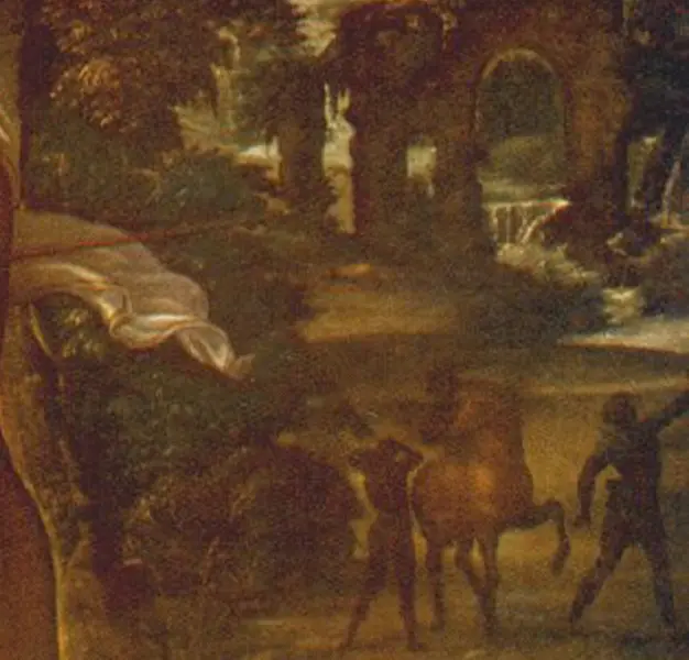 Giovanni Antonio Bazzi detto Sodoma. Martirio di san Sebastiano. Dett. 1527. Firenze, Galleria di Palazzo Pitti.
