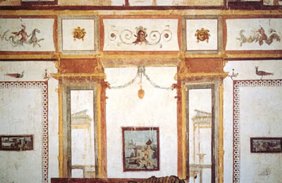 Decorazione a Grottesche. Domus aurea di Nerone, Roma.