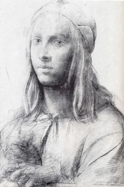 Giovanni Antonio Bazzi, detto Sodoma. Ritratto di giovane. 1504-1505 ca. Disegno a matita su carta. Oxford, Christ Church