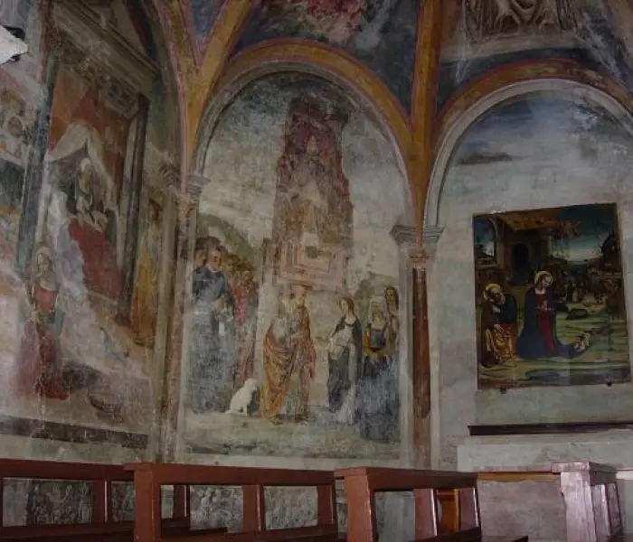 Giovanni Antonio Bazzi detto il Sodoma. Storie di Maria. Affresco. 1508-09. Subiaco Chiesa di San Francesco.