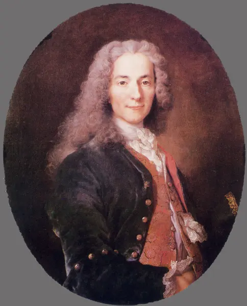 Nicolas de Largillière. Françoise-Marie Arouet de Voltaire. 1715 ca.  Olio su tela. cm. 79X64. Musei Nazionali di Francia. Castello di Versailles