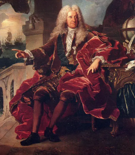 Hyacinthe Rigaud. Samuel Bernard. 1726. Dett. cm. 205X165. Musei Nazionali di Francia. Castello di Versailles