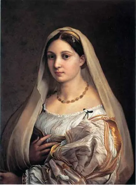 Raffaello Sanzio. La velata. 1516 Olio su tavola. cm. 65X64. Firenze, Pitti