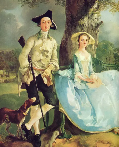 Thomas Gainsborough. I signori Andrews. 1750 ca. Olio su tela. cm. 70X118. Londra, National Gallery