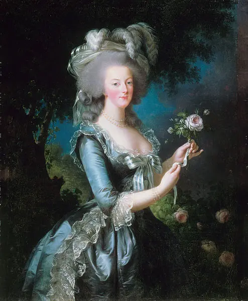 Élisabeth Vigée-Lebrun. 
Maria-Antoinetta con la rosa. 1783 
Olio su tela
130X87cm.  
Reggia di Versailles