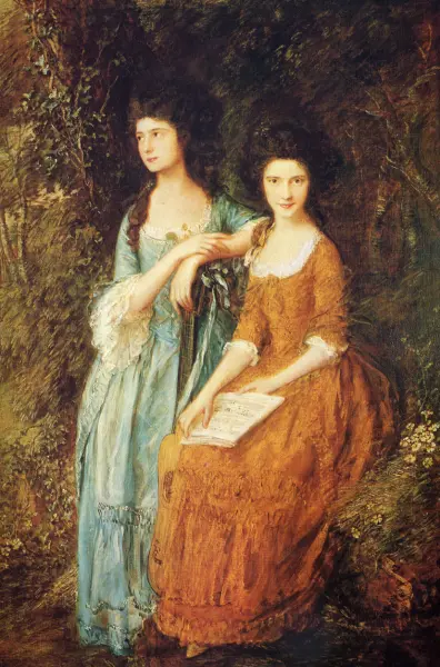 Thomas Gainsborough. Le sorelle Elizabeth e Mary Linley. 1772 ca. c. 195X150. Dulwich Gallery