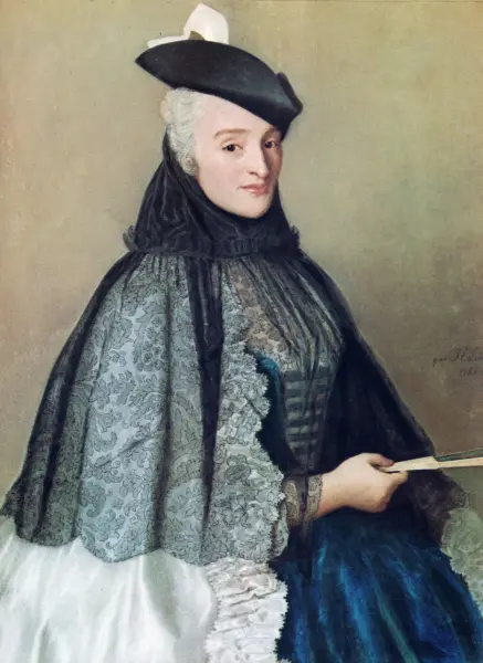 Jean-Etienne Liotard. La signora Boere in costue di carnevale. 1746. Olio su tela. cm. 61X48. Amsterdam Rijksmuseum