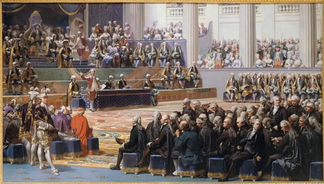 Louis-Charles-Auguste Couder Inaugurazione degli Stati Generali il 5 maggio 1789. 1839. Olio su tela. 400 x 715 cm. Versailles, Musée national du château et des Trianons