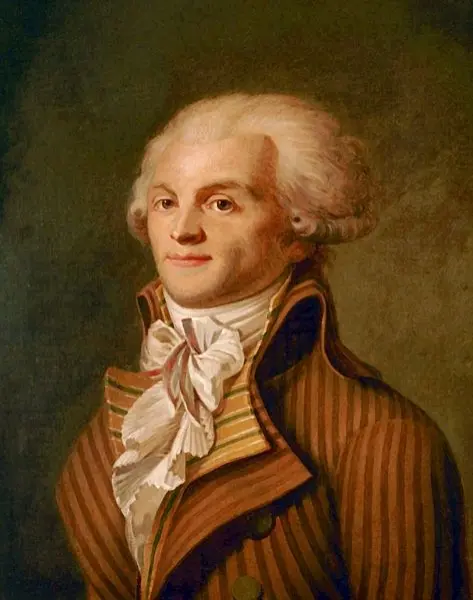 Aninimo. Ritratto di Maximilien de Robespierre. 1790 circa. Olio su tessuto. 60 × 49 cm.
Parigi, Museo  Carnavalet