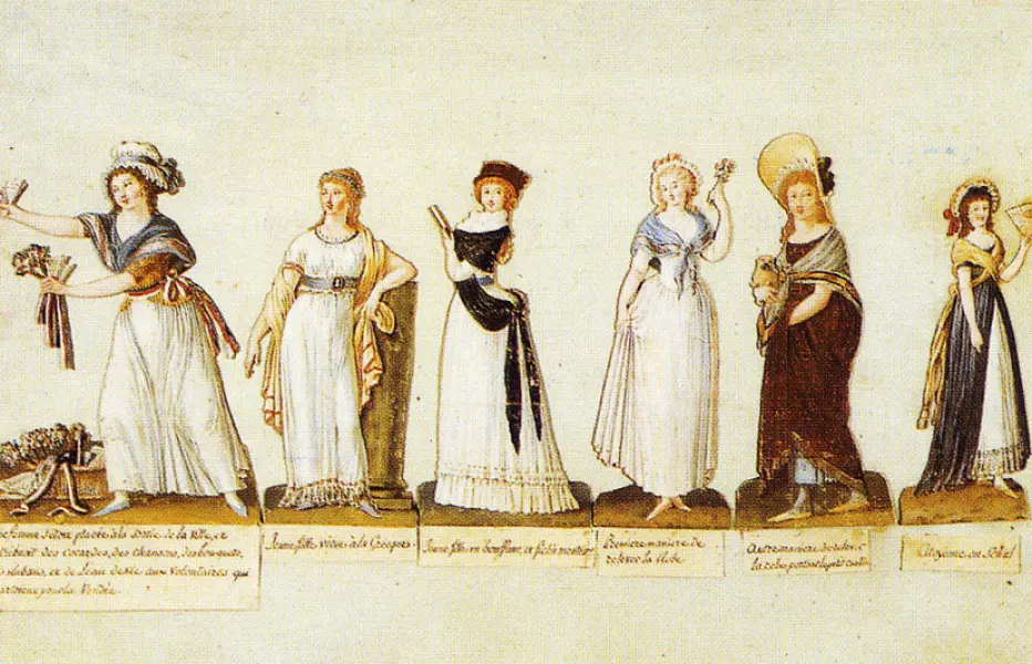 Pierre-Etienne Le Sueur, Moda femminile, 1795 ca. Parigi, Musée Carnavalet