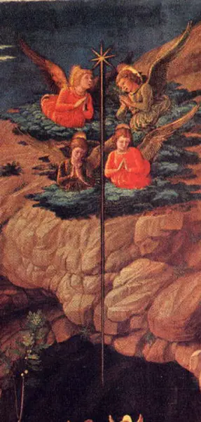 Andrea Mantegna. Adorazione dei Magi. Dett. 1462-64. Tempera su tavola. cm.76,5X76,5. Firenze, Uffizi