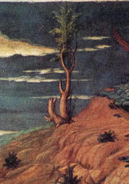 Andrea Mantegna. Adorazione dei Magi. Dett. 1462-64. Tempera su tavola. cm.76,5X76,5. Firenze, Uffizi