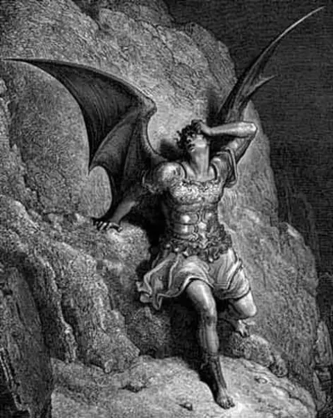 Gustave Dore' Il Paradiso perduto di Satana. sec. XIX. Incisione. Parigi