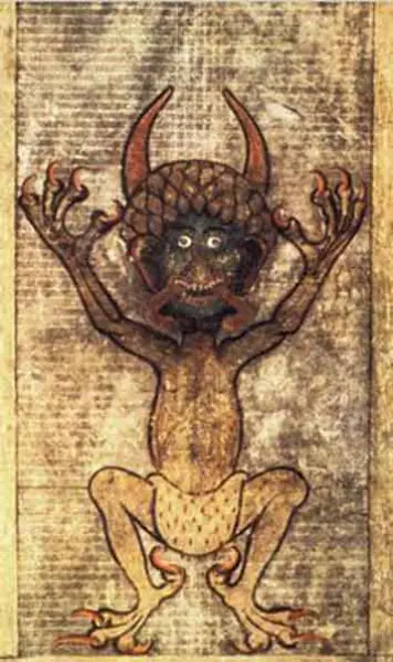Diavolo, Codex Gigas, sec. XIII, Stoccolma, Biblioteca Nazionale di Svezia Stoccolma