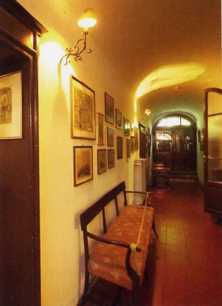 veduta dell'interno di Casa Moretti. Cesenatico.