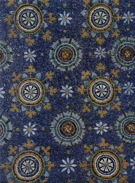 Part. dei mosaico delle volte del Mausoleo di Galla Placidia.