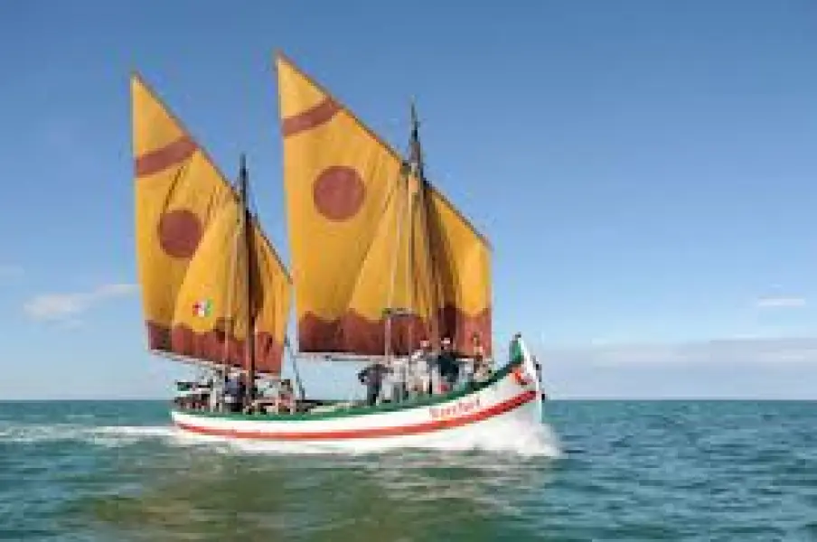 Il Trabaccolo "Raffaele" in mare aperto. Museo della Marineria, Cesenatico.