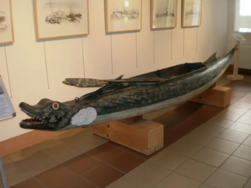 Canoa. Sezione di Terra del Museo della Marineria di Cesenatico.