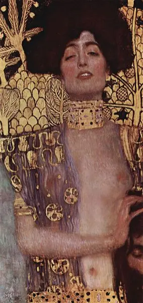 Gustav Klimt. Giuditta I. 1901 
Olio su tela cm. 84X42 
Vienna, Österreichische Galerie Belvedere