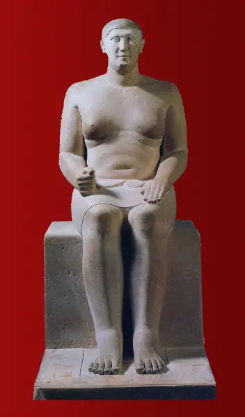 Statua assisa di Hemiunu. Proveniente da Giza. 2530 a. C. ca. Hildesheim, Pelizaeus Museum.