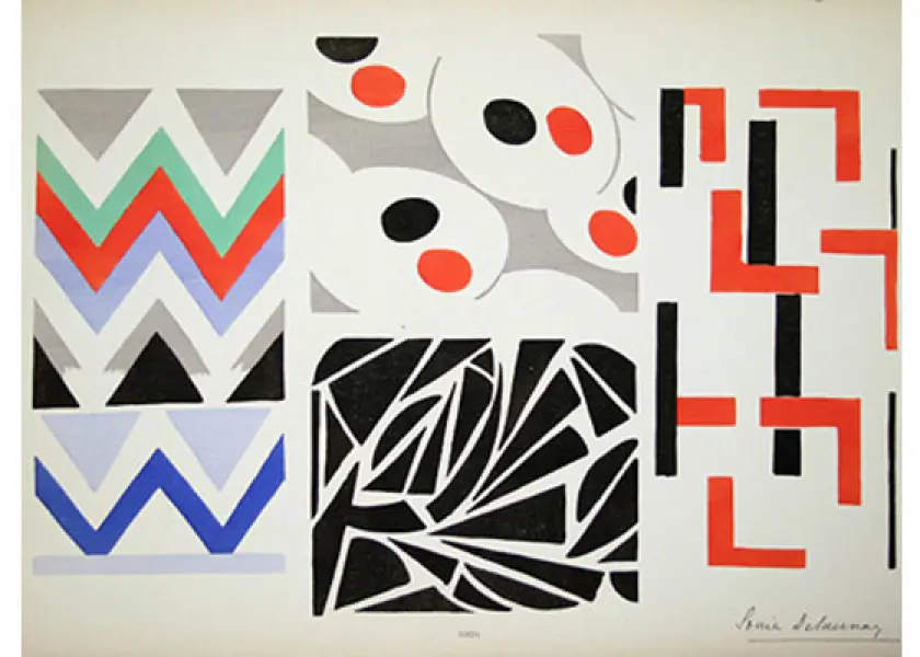 <p>Sonia Delaunay. Tessuti stampati</p>