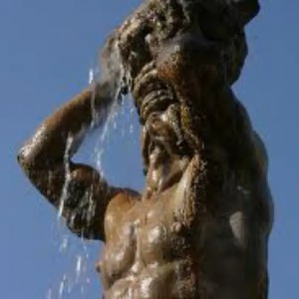 <p>Gianlorenzo Bernini. Fontana del Tritone. Dett. 1642-43 Travertino. Roma, piazza Barberini.</p>