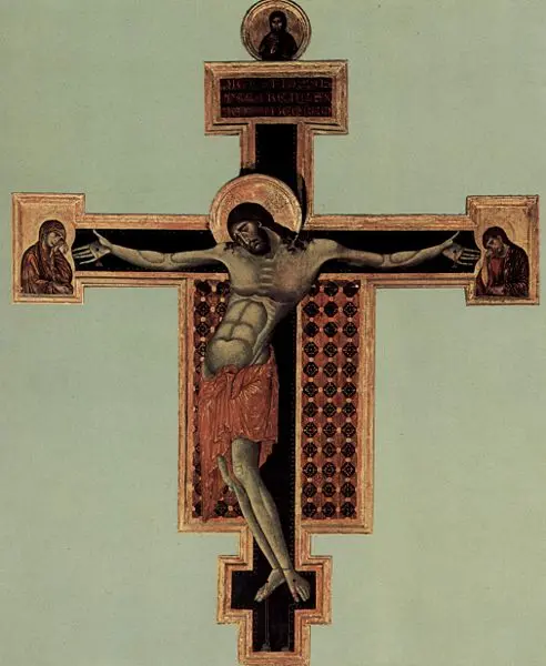 Cimabue. Crocifisso. 1270 ca. Tempera su tavola. Arezzo, Chiesa di San Domenico.