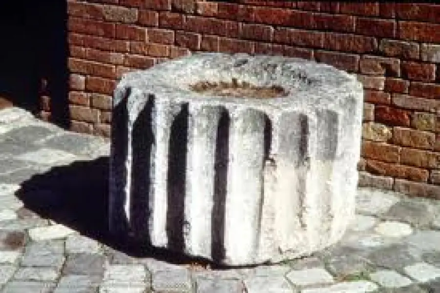 <p>Segmento di colonna scanalata. I sec. d. C. Savignano sul Rubicone, Museo del Compito </p>