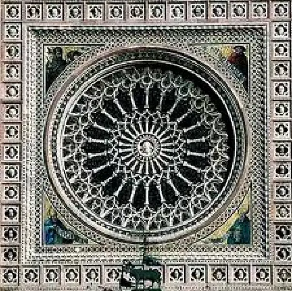 <p>Andrea Pisano, Andrea Orcagna, Piero di Puccio, Petruccio di Benedetto da Orvieto. Rosone, scultura in marmo e mosaici. 1354-1380. Orvieto, Duomo.</p>