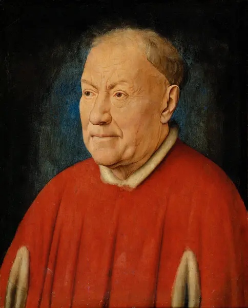 <p>Jan Van Eyck. Ritratto del Cardinale Niccolò Albergati. 1431. Olio su tavola. cm.44X27,5. Vienna, Kunsthistorisches Museum</p>
