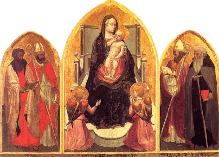 Masaccio. Trittico di San Giovenale. 1422. Tempera su tavola. Cascia di Reggello, Chiesa di San Pietro.