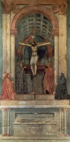 Masaccio. La Trinità. Affresco. 1428. Firenze, Santa Maria Novella