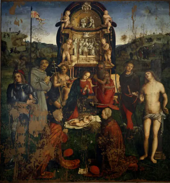 Amico Aspertini. Madonna col Bambino e santi. 1504-05. Olio su tavola. Bologna, Pinacoteca