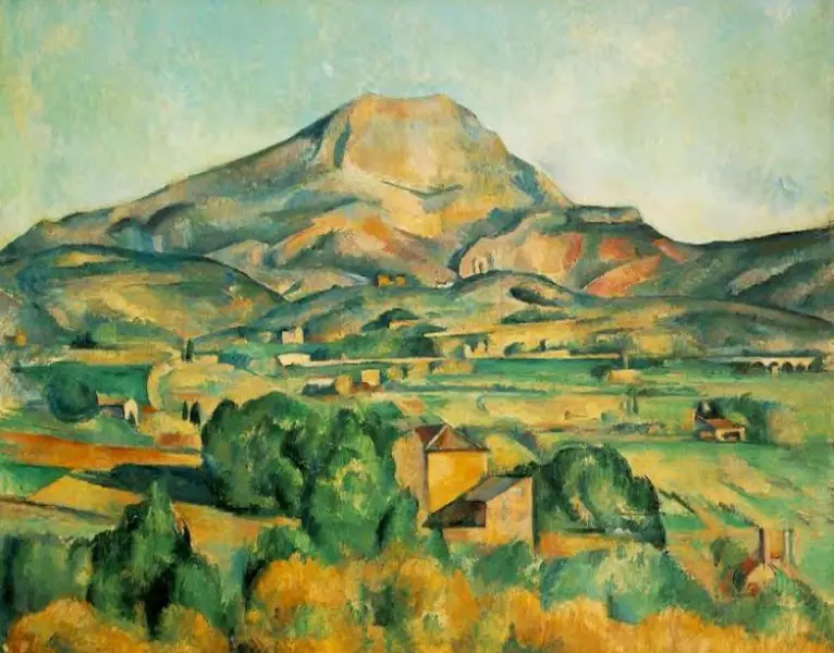 Paul Cézanne. La Montagne Sainte-Victoire. 1885-1895. Olio su tela. Cm.72,8 x 91,7. The Barnes Foundation Merion, Pennsylvania