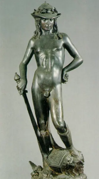 Donatello. David. 1452-53 ca. Bronzo. Firenze, Museo Nazionale del Bargello