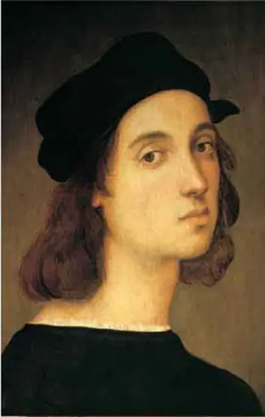 Raffaello sanzio. Autoritratto. 1506. Olio su tavola. Firenze, Uffizi