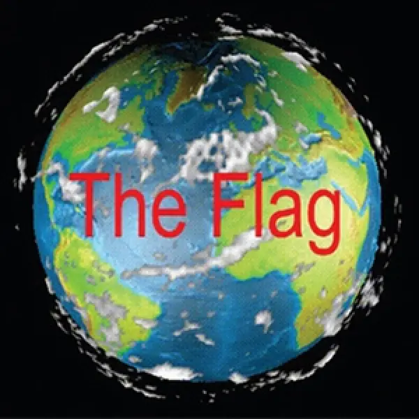 <p>Logo della mostra The Flag, presso Nyarts Beijing Gallery a Pechino, sul tema della bandiera planetaria.</p>