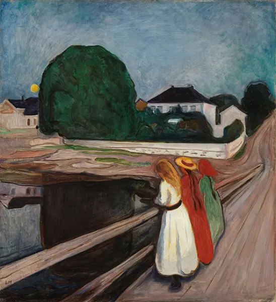 <p>E. Munch. <em>Ragazze sul ponte</em>. 1902. Galleria Nazionale della Norvegia, Oslo.</p>