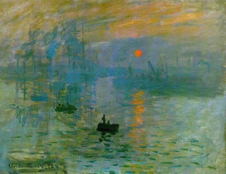 Claude Monet. Impressione, sole levante. 1872. Olio su tela. cm. 48X63. Parigi, Musée Marmottan