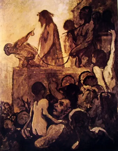 <p>Honoré Daumier, Ecce Homo, 1850, olio su tela cm. 160 x 127,  Museum Folkwang, Essen. </p>