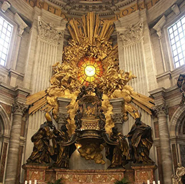 <p>Gianlorenzo Bernini. Cattedra di San Pietro. Roma San Pietro. Foto: Di Dnalor 01 - Opera propria, CC BY-SA 3.0 (dett.)</p>
