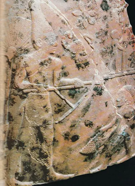 <p>Re Scorpione. Part. di una mazza proveniente da Hierakonpolis.Bassorilevo. Seconda metà IV Millennio a. C. Oxford, Ashmolean Museum</p>