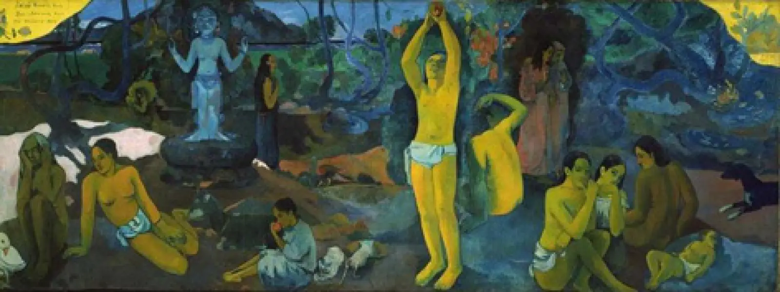Paul Gauguin. Da dove veniamo? Chi siamo? Dove andiamo? ,1897-98. Olio su tela. cm. 139X374,5. Boston, Museum of Fine Arts